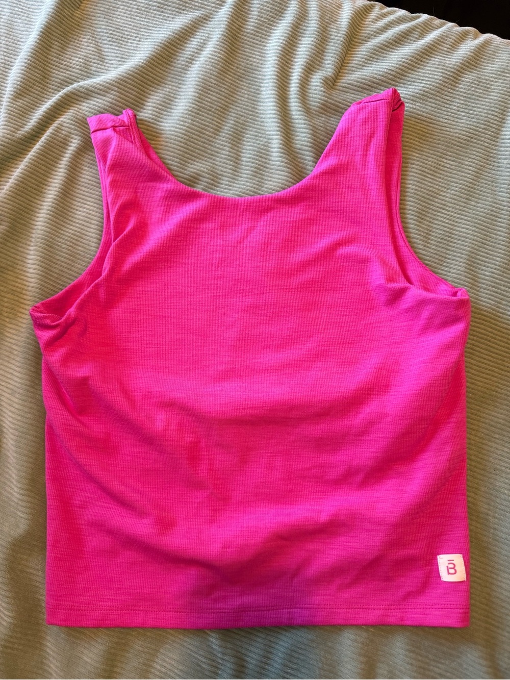 Women's Bright Pink Scoop Neck Tank Top - Barre3 Brand